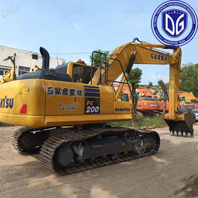 PC200 Excavadora Komatsu de segunda mano de 20 toneladas Excavadora de segunda mano japonesa de escalada hidráulica media