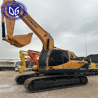 Excavadora de alta capacidad Hyundai 220 de 20 toneladas modelo popular en buen estado