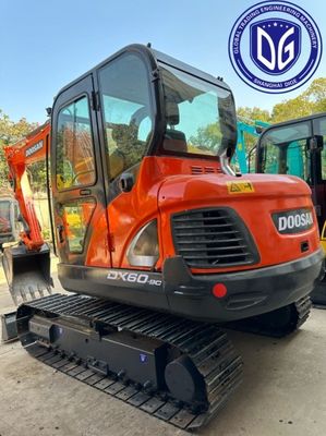 Optimizado DX60E-9C Usado Doosan 6t Excavadora Máquina hidráulica, controlada con precisión