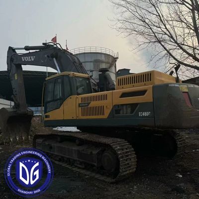 Ec480 Excavadora Volvo de segunda mano de 48 toneladas Sistema de iluminación de alto rendimiento de alta potencia