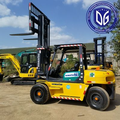 7 toneladas Usado Komatsu carretilla elevadora mecánica
