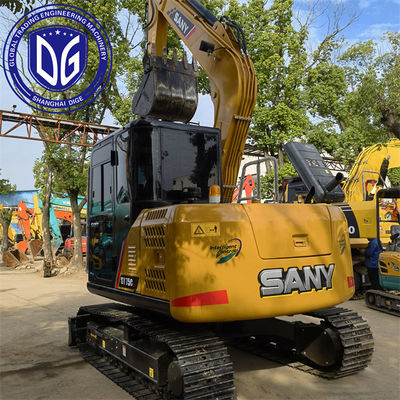 Excavadora pequeña de 7,5 toneladas Sany SY75C con sistema hidráulico avanzado