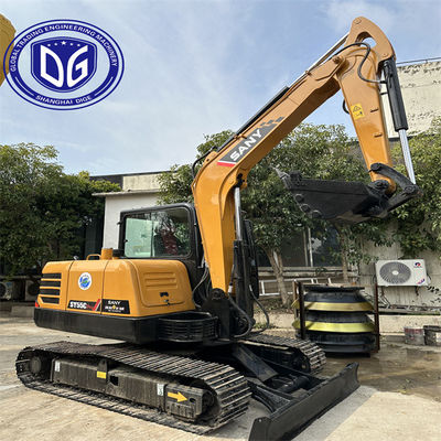 Sany Sy55C Excavadora usada de 5,5 toneladas con sistema de arranque rápido del motor y pantalla brillante