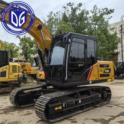 Utilizado Sany SY135 Excavadora hidráulica de 13,5 toneladas Selección de múltiples modos de funcionamiento