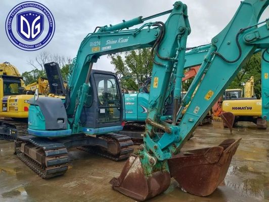Excavadora Kobelco de 7 toneladas de uso Sk70 con sistemas de enfriamiento eficientes