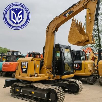 308E2 Excavadora Caterpillar de 8 toneladas usada con respuesta hidráulica suave