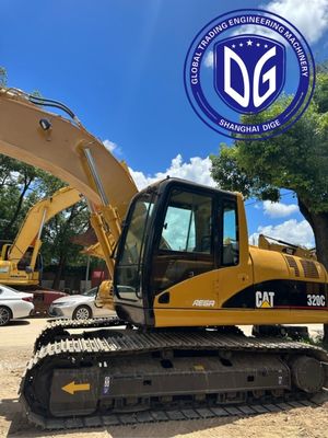 Motor de alto par 320C Excavadora Caterpillar de 20 t usada con buen sistema hidráulico