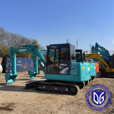 SK60-8 Excavadora Kobelco Usada Excavadora original Kobelco pequeña de 6 toneladas