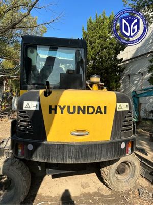 Excavadora de ruedas usadas Hyundai 60w-7 6Ton Excavadora hidráulica pequeña 10 unidades disponibles ahora