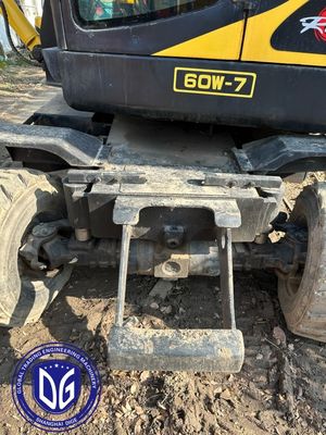 Excavadora de ruedas usadas Hyundai 60w-7 6Ton Excavadora hidráulica pequeña 10 unidades disponibles ahora