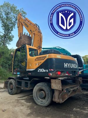 Super durable R210w-9 21t Excavadora Hyundai Usada con funcionamiento eficiente