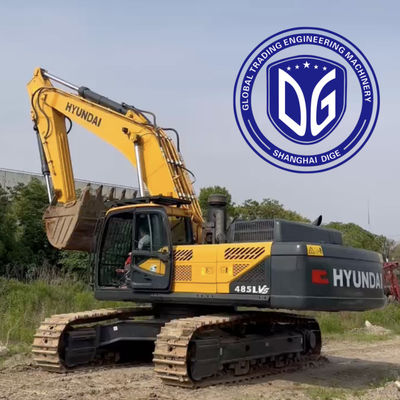 Innovadora R485 Excavadora Hyundai de segunda mano de 48.5 t Múltiples características de seguridad