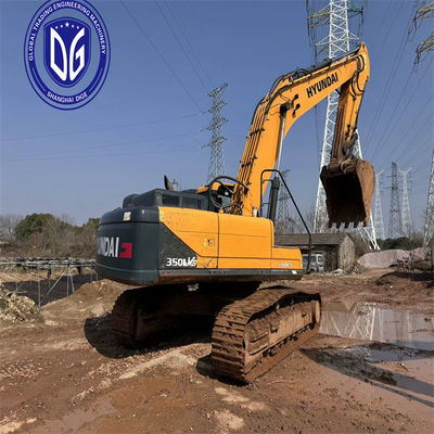 Hyundai 350 Excavadora hidráulica de 35 toneladas de buena calidad con gran capacidad