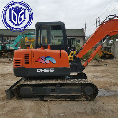 Operación fácil de usar DH55 Excavadora Doosan usada 5.5t mantenida profesionalmente