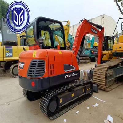 Optimizado DX60E-9C Usado Doosan 6t Excavadora Máquina hidráulica, controlada con precisión