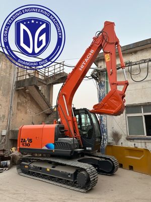 Excelente fuerza de ruptura ZX130 Excavadora usada de 13 toneladas Hitachi