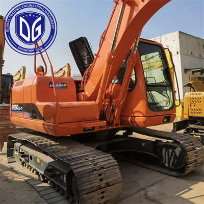 Resistente al desgaste DH150LC Excavadora usada Doosan de 15 toneladas Excavadoras hidráulicas usadas