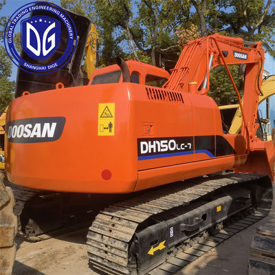 Resistente al desgaste DH150LC Excavadora usada Doosan de 15 toneladas Excavadoras hidráulicas usadas
