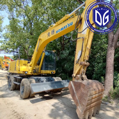 Excavadora de ruedas Komatsu 2018 13600kg para proyectos de construcción