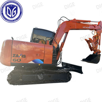 ZX60 Hitachi Excavadora usada de 6 toneladas Excavadora pequeña con cabina
