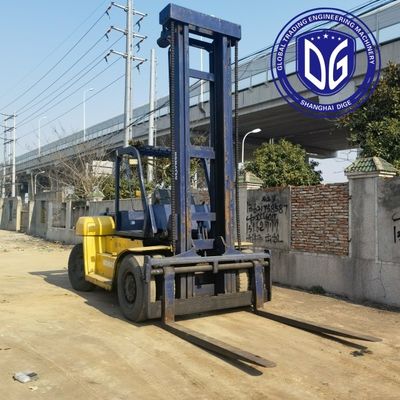 Camión elevador Komatsu usado de 10 t FD100 con máquina hidráulica fuerte