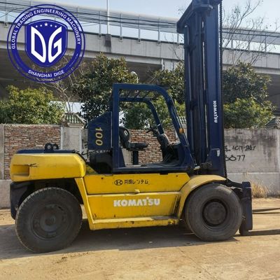 Camión elevador Komatsu usado de 10 t FD100 con máquina hidráulica fuerte