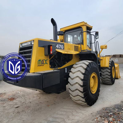 Cargador frontal Komatsu WA470-3 Equipo de construcción de cargadores usados para ingeniería minera grande
