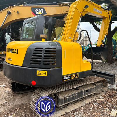Usado Hyundai 80-7 8Ton Excavadora Pequeña Excavadora y Excavadora Hidráulica En Buenas Condiciones