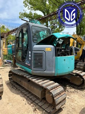 Escavadora de 7.5 toneladas manejable Sk75SR Usada Kobelco Versátil para la construcción