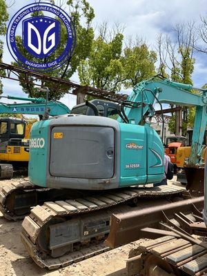 Excavadora Kobelco de uso usado Sk125SR flexible de 12,5 toneladas potente versátil para la construcción