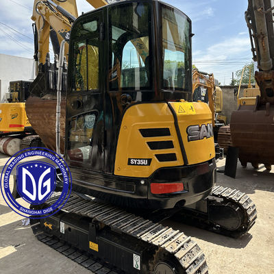 Usado Sany SY35 3.5Ton Excavadora pequeña de rastreo Casi nuevo Con diseño compacto