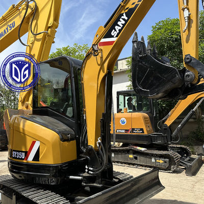 Usado Sany SY35 3.5Ton Excavadora pequeña de rastreo Casi nuevo Con diseño compacto