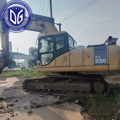 Excavadora Komatsu original de 22 toneladas PC220-7, originaria de Japón, lista para la venta ahora.