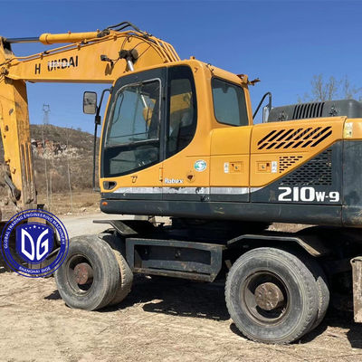 Excavadora Hyundai de ruedas usada modelo 210W-9 original y en buen estado en venta