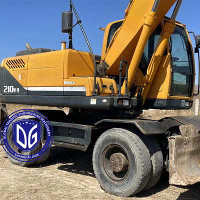 Excavadora Hyundai de ruedas usada modelo 210W-9 original y en buen estado en venta