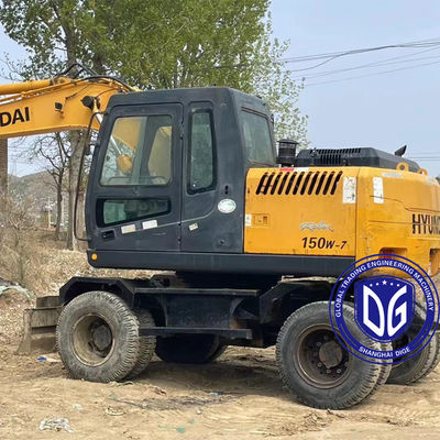 Espléndida Excavadora Hidráulica Usada Hyundai 150W Excavadora con ruedas en stock En venta ahora
