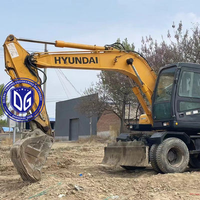 Espléndida Excavadora Hidráulica Usada Hyundai 150W Excavadora con ruedas en stock En venta ahora