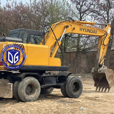 Espléndida Excavadora Hidráulica Usada Hyundai 150W Excavadora con ruedas en stock En venta ahora
