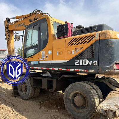 Hyundai 210W-9 excavadora de ruedas usadas de 21 toneladas, originaria de Corea, disponible ahora