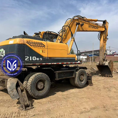 Hyundai 210W-9 excavadora de ruedas usadas de 21 toneladas, originaria de Corea, disponible ahora