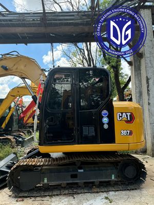Excavadora de gato 307 Excavadora de oruga usada 7 toneladas