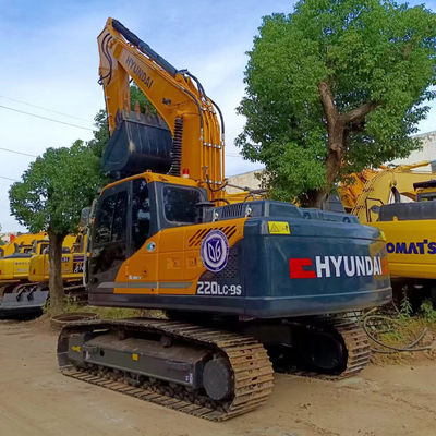 Excavadora de 20 toneladas de marca coreana Hyundai 220LC-9S Excavadora usada para equipos de construcción Hyundai