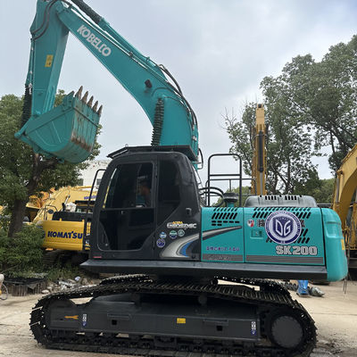 Excavadora de 20 toneladas de la marca japonesa Kobelco SK200 Excavadora usada para equipos de construcción Kobelco