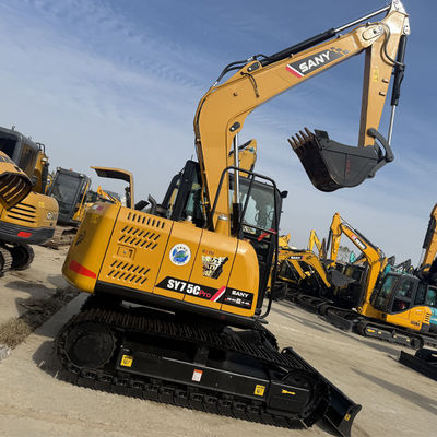 7Excavadora de la marca china Sany SY75 de 5 toneladas Excavadora usada para la venta Sany Equipo de construcción