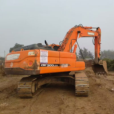 Excavadora hidráulica usada original Doosan DX300LCA con motor DE08TIS para la venta Excavadora de rastreo