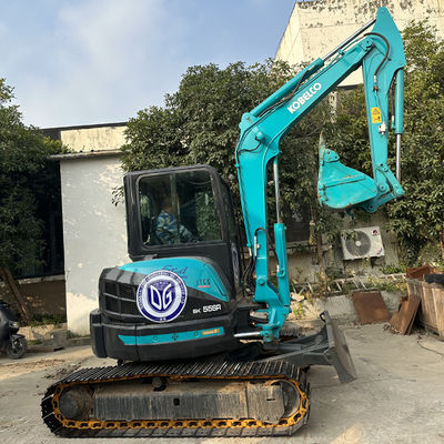 Excavadora hidráulica Kobelco pequeña 5.23m*1.96m*2.60m Para pequeñas obras de construcción fácil operación