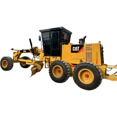 Forma de conducción hidráulica Caterpillar Grader 140h 14677kg Peso de la máquina para una clasificación precisa de la carretera