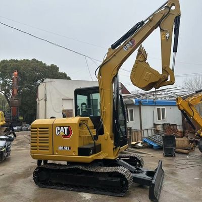 Excavadora usada Caterpillar 5,6 km/h Velocidad y maniobrabilidad para sitios de reconstrucción urbana ocupados