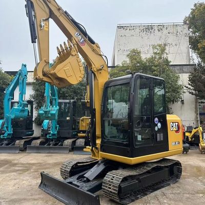 Excavadora usada Caterpillar 5,6 km/h Velocidad y maniobrabilidad para sitios de reconstrucción urbana ocupados