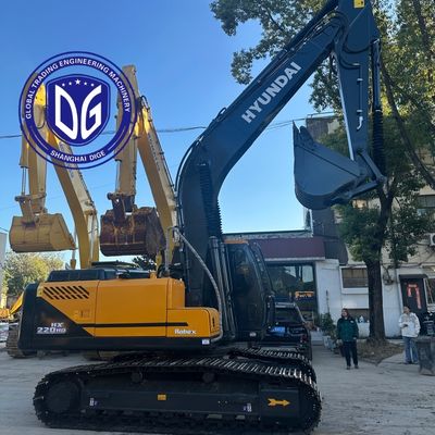 Excavadora Hyundai HX220HD de segunda mano | Motor potente, buena hidráulica, lista para trabajar